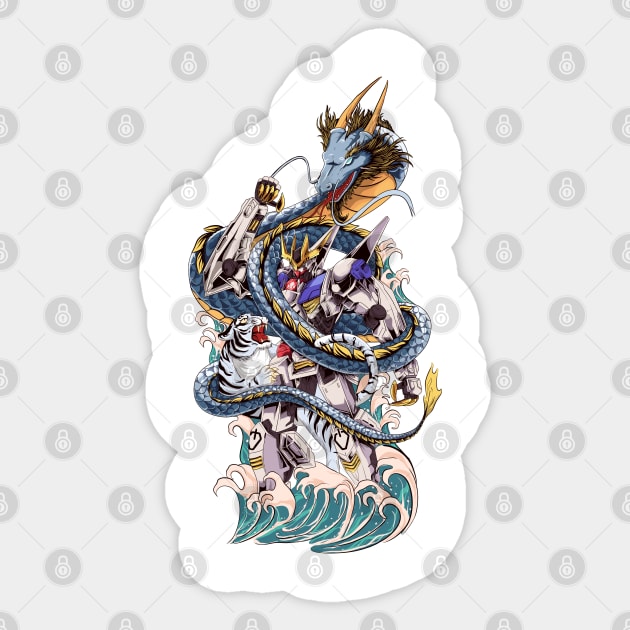 Barbatos Lupus Rex Fight Sticker by create by adi